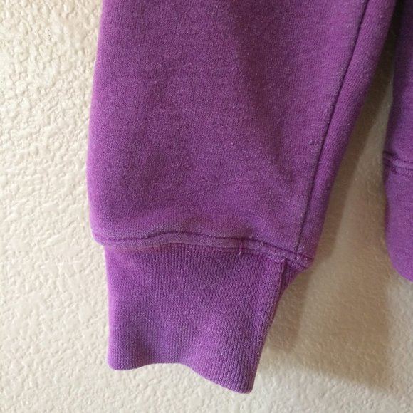 Champion Eco Hoodie Purple M Violet Authentic Sweatshirt Pullover - Picture 3 of 5
